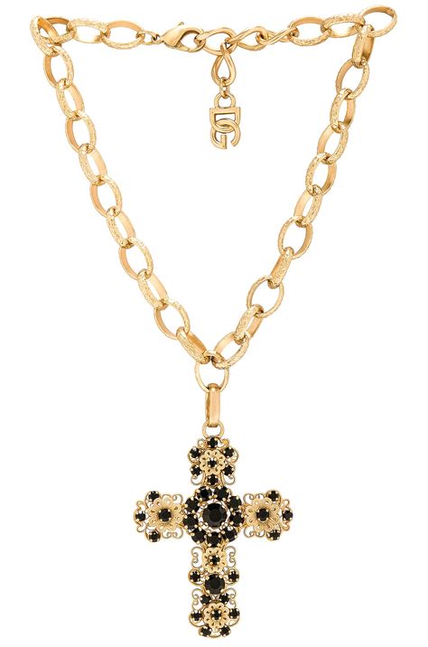 dolce gabbana cross necklace